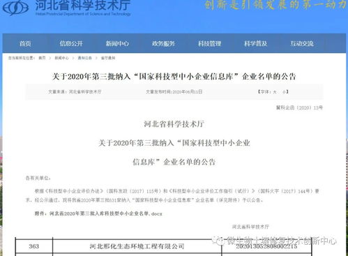 風雨兼程，勇往直前 河北邢化成功入圍國家科技型中小企業技術咨詢